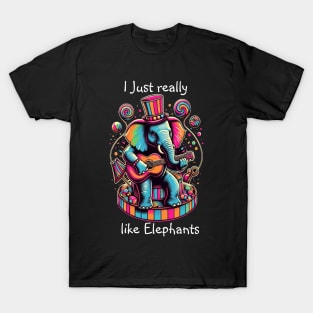 Harmonious Elephant: Guitar Jam Session T-Shirt